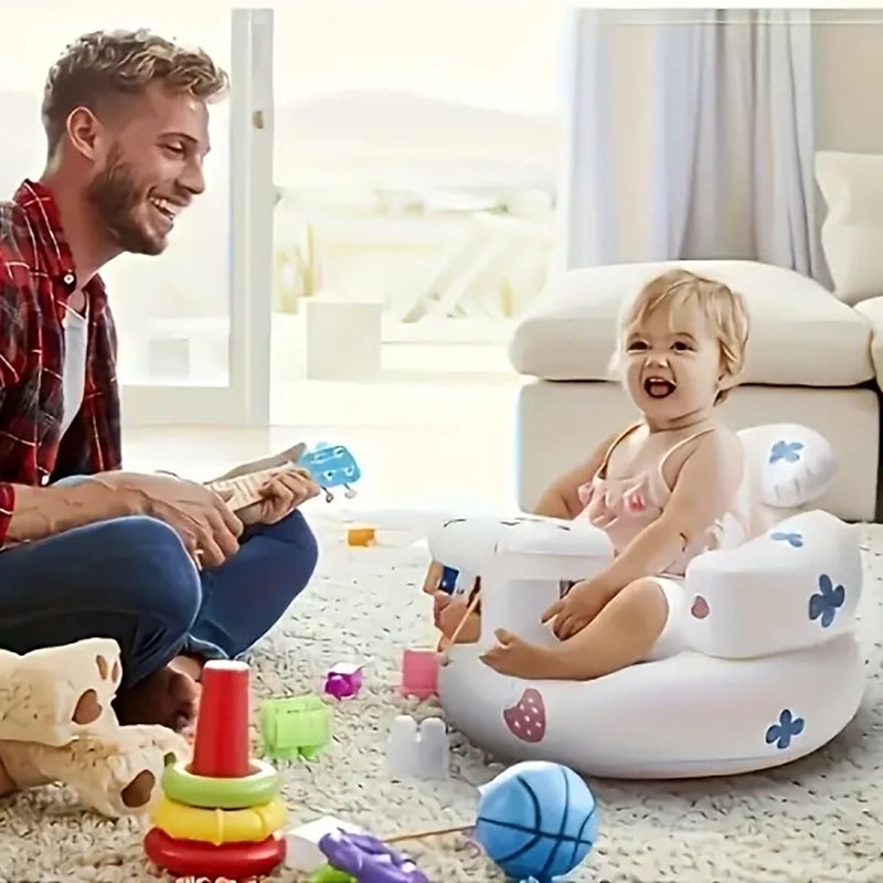 Şişme Bebek Oturma Koltuğu | Tepsili & Fileli | 4-24 Ay