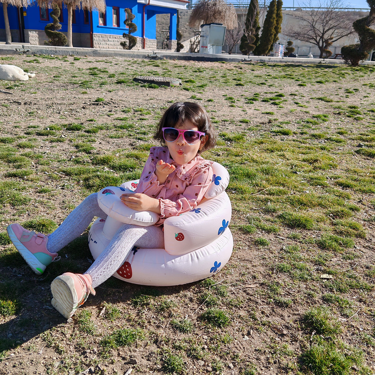 Şişme Bebek Oturma Koltuğu | Tepsili & Fileli | 4-24 Ay